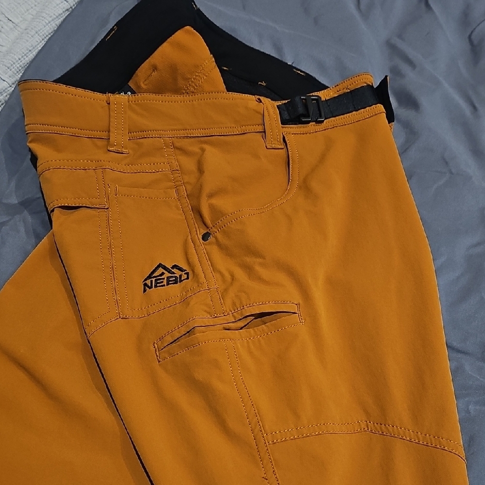 Men's Rustic Orange Cargo Pants - Picture 5 of 6